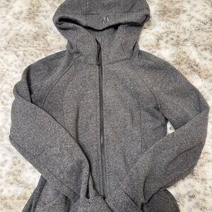 Lululemon Full Zip Scuba Heather Grey